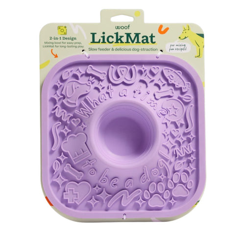 Woof Dog Lickmat Lavender - Poudre Pet & Feed Supply