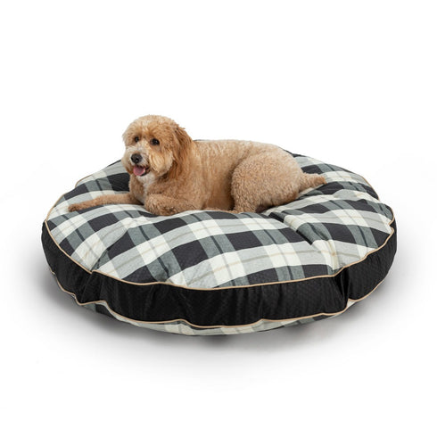 Snoozer Pool & Patio Round Dog Bed XL Barkely Black Diamond - Poudre Pet & Feed Supply