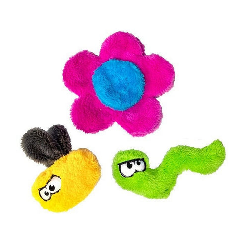 Cycle Dog Duraplush Flower Puppy 3-Pack Dog Toys - Poudre Pet & Feed Supply