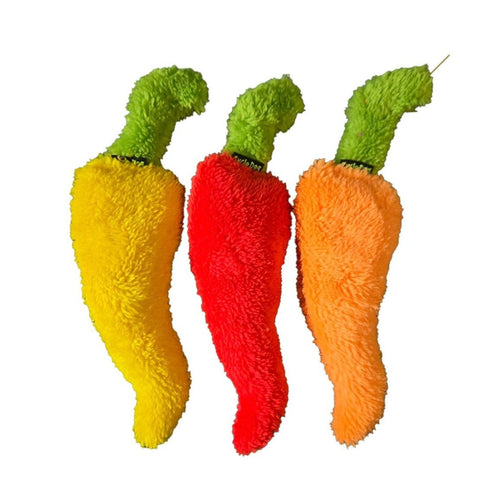 Cycle Dog Duraplush Chili Pepper Dog Toy Small Assorted - Poudre Pet & Feed Supply