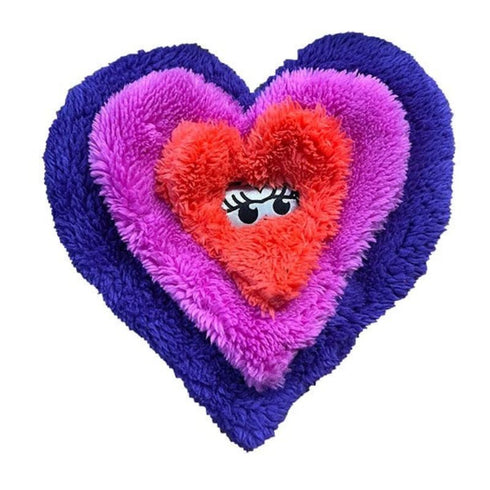 Cycle Dog Duraplush Heart Dog Toy Multi Colored Medium - Poudre Pet & Feed Supply