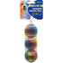 PetSport Rainbow Squeak Ball 1.8" 3-Pack Dog Toys - Poudre Pet & Feed Supply