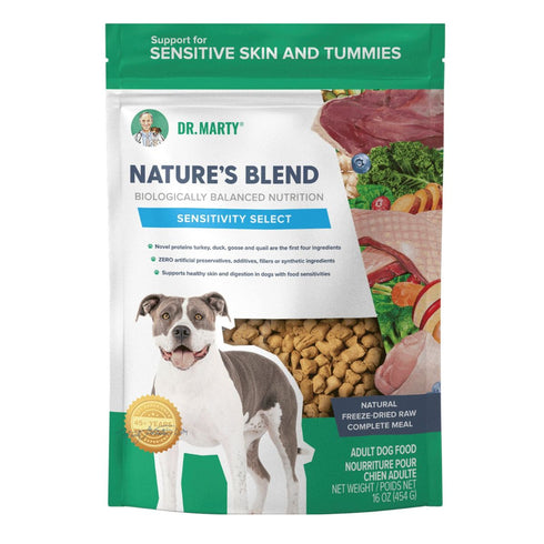 Dr. Marty Freeze Dried Nature's Blend Sensitivity Select Raw Dog Food 80oz - Poudre Pet & Feed Supply