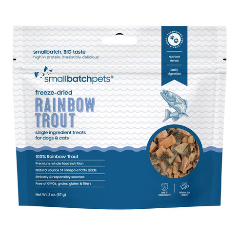 SmallBatch Freeze-Dried Rainbow Trout Dog & Cat Treats 2oz - Poudre Pet & Feed Supply