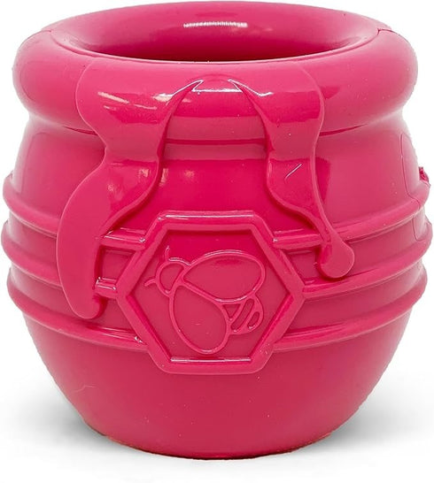 SodaPup Honey Pot Treat Dispenser & Slow Feeder, Pink