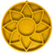 SodaPup eTray Sunflower Design Enrichment Shallow Slow Feeder Yellow - Poudre Pet & Feed Supply