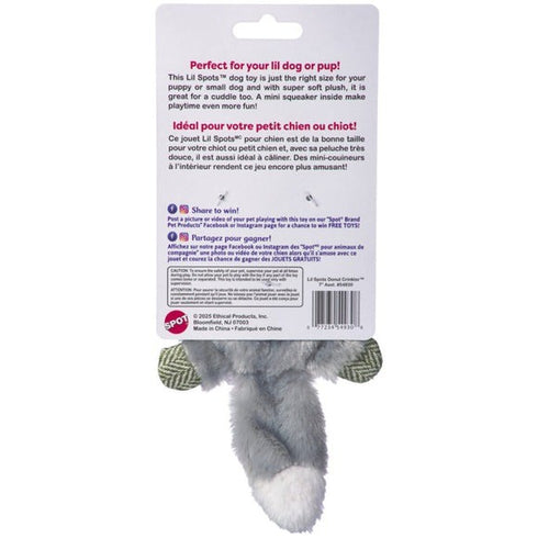 Spot Lil Spots Donut Crinklers Dog Toy Assorted, 7 in