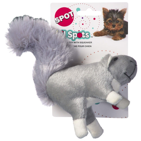 Spot Lil Spots Squirrel Dog Toy Assorted, 7 in