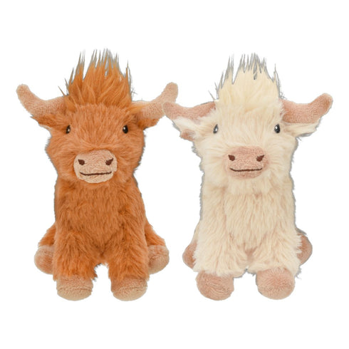 Multipet Minipet Highland Cow Dog Toy 5" - Poudre Pet & Feed Supply