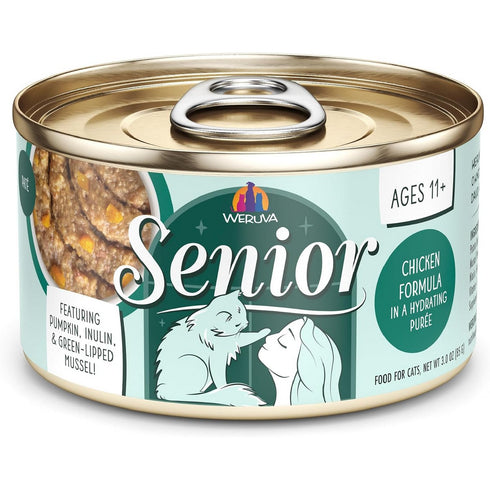 Weruva Cat Senior Chicken Formula in a Hydrating Purée Wet Cat Food 3oz - Poudre Pet & Feed Supply