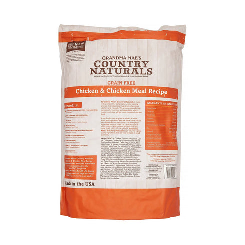 Grandma Mae's Adult Chicken Grain Free Dry Dog Food 25lb - Poudre Pet and Feed Supply