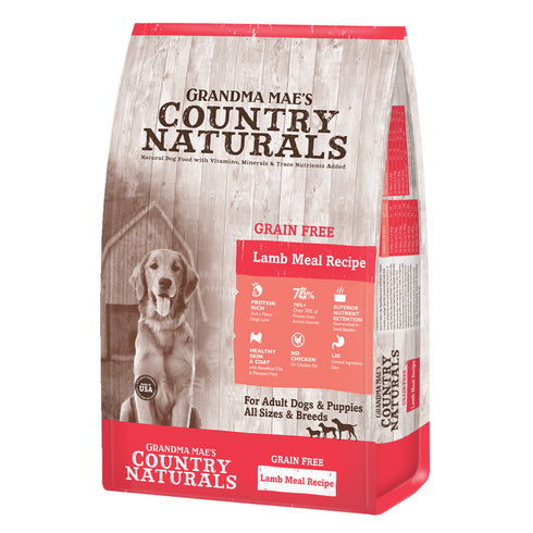 Grandma Mae's Lamb Grain-Free Dry Dog Food 25lb - Poudre Pet and Feed Supply