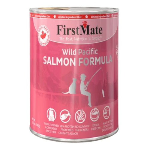 First Mate Limited Ingredient Wild Salmon Formula Cat Food 12.2oz - Poudre Pet & Feed Supply