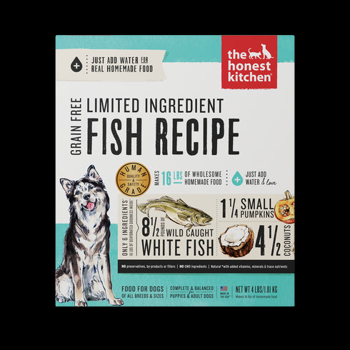 Honest Kitchen Limited Ingredient Fish Recipe Dog Food 4lb - Poudre Pet and Feed Supply