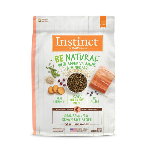 Instinct Be Natural Salmon & Brown Rice Recipe Dog Food 24lb
