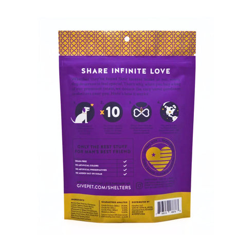 GivePet Peanut Butter & Banana Dry Dog Treats 9.5 lb - Poudre Pet and Feed Supply