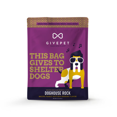 GivePet Peanut Butter & Banana Dry Dog Treats 9.5 lb - Poudre Pet and Feed Supply