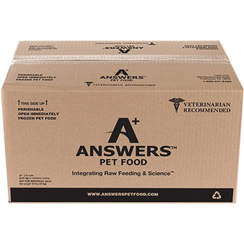 A+ Answers Detailed Raw Pork Frozen Dog Food 20lb - Poudre Pet & Feed Supply