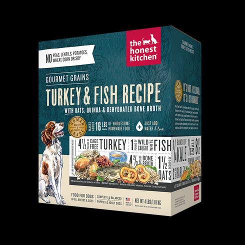 Honest Kitchen Gourmet Grains Turkey & Whitefish Dog Food 4lb - Poudre Pet and Feed Supply