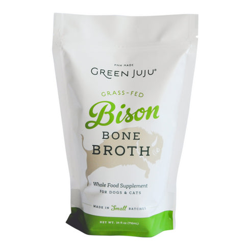 Green Juju Bison Bone Broth For Dogs and Cats 20oz - Poudre Pet and Feed Supply