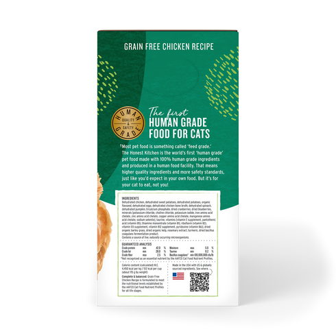 The Honest Kitchen Human Grade Chicken Formula Dehydrated Grain Free Cat Food 4lb - Poudre Pet and Feed Supply
