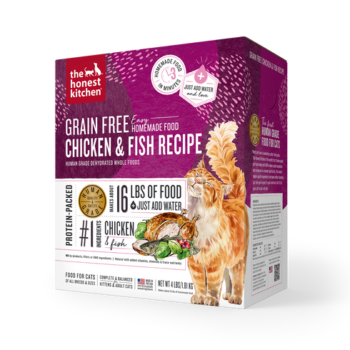 Honest Kitchen Grain Free Chicken Whitefish Dehydrated Cat Food 4lb - Poudre Pet and Feed Supply