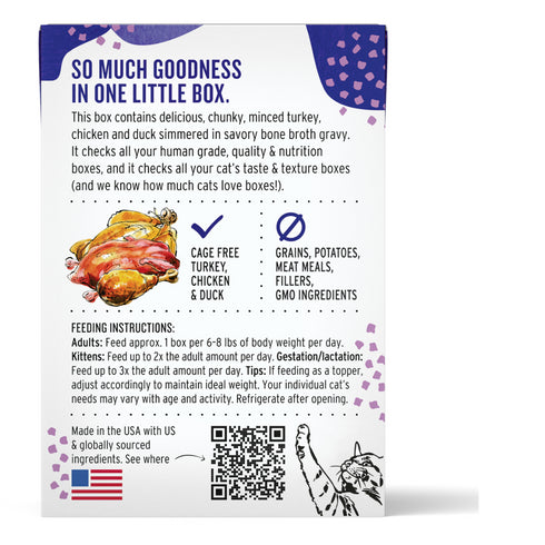 The Honest Kitchen Minced Turkey Chicken Duck Grain Free Cat Wet Food 5.5oz - Poudre Pet and Feed Supply