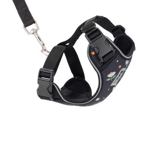 RC PETS Adventure Kitty Harness, Daisies, L, 15" - 22"/ 12" - 17" - Poudre Pet and Feed Supply