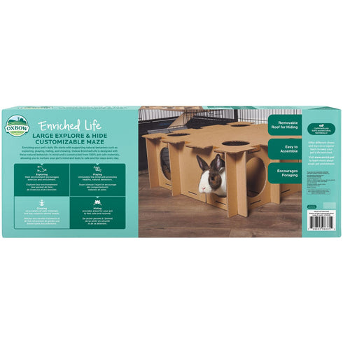 Oxbow Enriched Life Explore & Hide Customizable Maze Small - Poudre Pet and Feed Supply