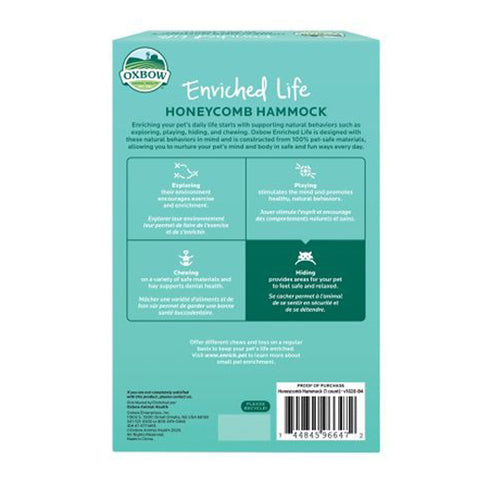 Oxbow Enriched Life Honeycomb Hammock - Poudre Pet and Feed Supply