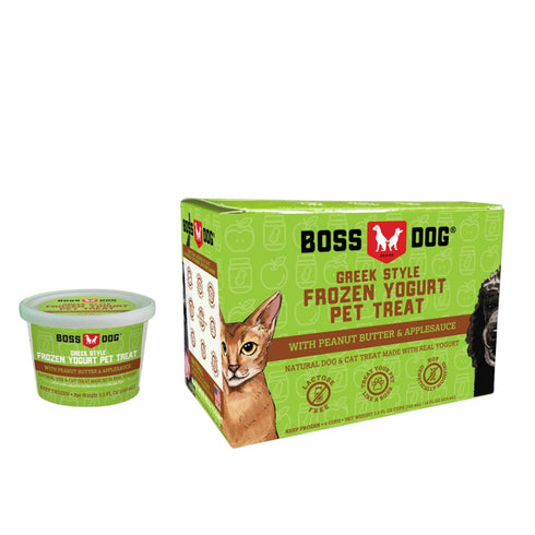 Boss Dog Frozen Peanut Butter Applesauce Yogurt Cat & Dog Treat 3.5oz - Poudre Pet & Feed Supply