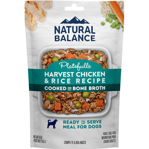 Natural Balance Platefulls Harvest Chicken & Rice Recipe Wet Dog Food 9oz - Poudre Pet and Feed Supply