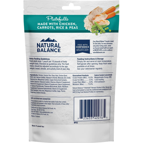 Natural Balance Platefulls Harvest Chicken & Rice Recipe Wet Dog Food 9oz - Poudre Pet and Feed Supply