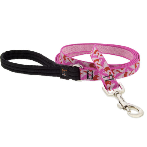 Lupine MicroBatch Limited Designs Dog Leash 3/4" x 4' Lovebirds - Poudre Pet & Feed Supply