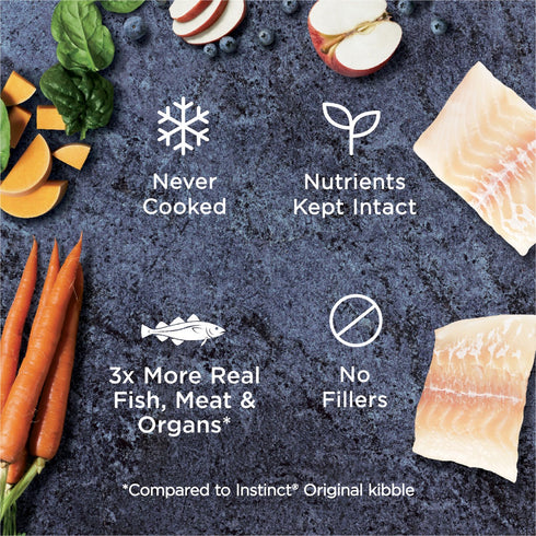 Instinct Pet Food Raw Frozen Bites Pollock Dog Food 5.4lb - Poudre Pet and Feed Supply