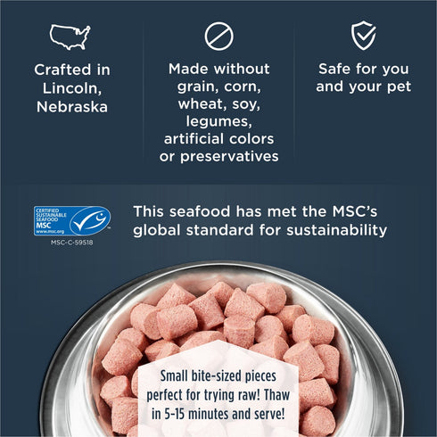 Instinct Pet Food Raw Frozen Bites Pollock Dog Food 5.4lb - Poudre Pet and Feed Supply