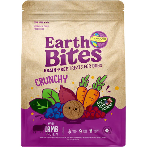 Earthborn Holistic EarthBites Grain-Free Lamb Pumpkin Dog Treats 10oz - Poudre Pet and Feed Supply