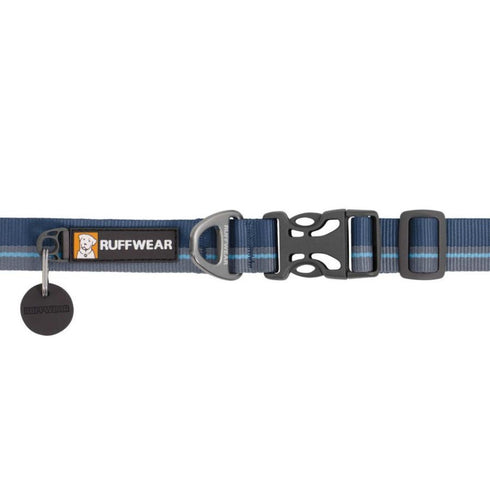 RuffWear Flat Out Dog Collar Large 20-26" Blue Horizon - Poudre Pet & Feed Supply 2