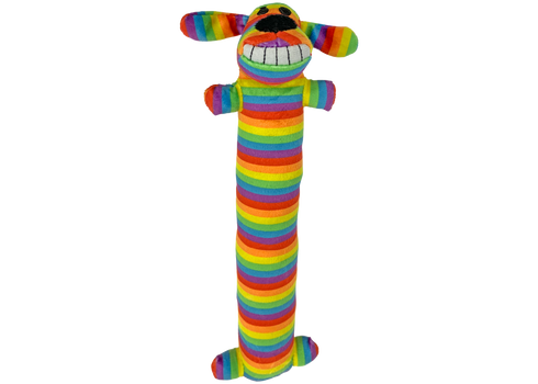 Multipet Rainbow Loofa Dog Toy 12" - Poudre Pet and Feed Supply