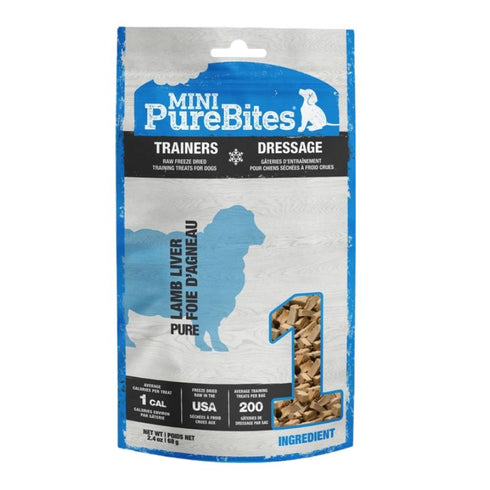 PureBites Mini Lamb Liver Dog Treats 2.4oz - Poudre Pet & Feed Supply