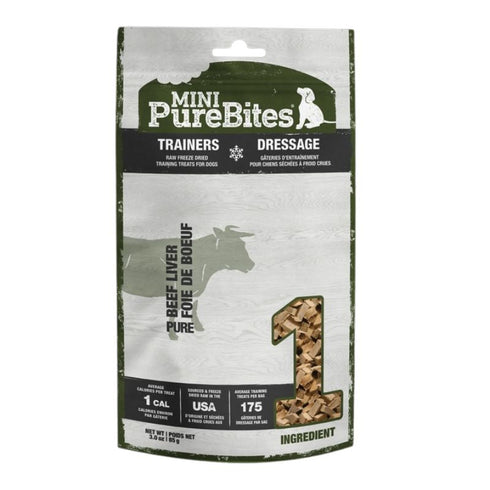 PureBites Mini Beef Liver Dog Treats 3oz - Poudre Pet & Feed Supply