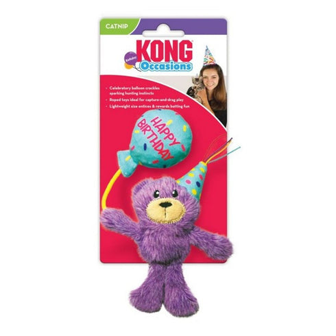 Kong Occasions Birthday Teddy Cat Toy - Poudre Pet & Feed Supply