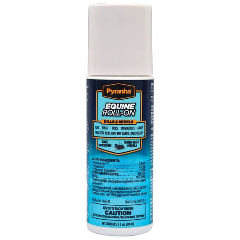Pyranha Equine Fly Roll-On Sweat Resistant 3oz poudrefeed.com