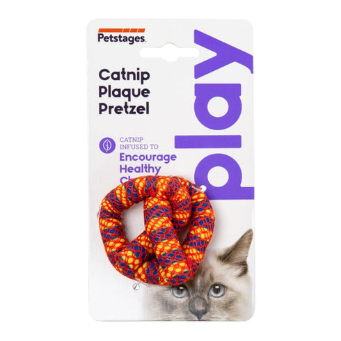 PetStages Catnip Plaque Away Pretzel Dental Cat Chew Toy - Poudre Pet & Feed Supply 6