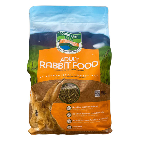 Round Lake Farm Adult Rabbit Food 4lb - Poudre Pet and Feed Supply