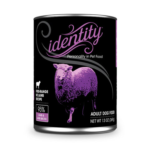 Identity 95% Free-Range NZ Lamb & Lamb Broth Pate Wet Dog Food 13oz poudrefeed.com