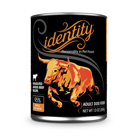 Identity 95% Free-Range Angus Beef & Beef Broth Pate Wet Dog Food 13oz poudrefeed.com