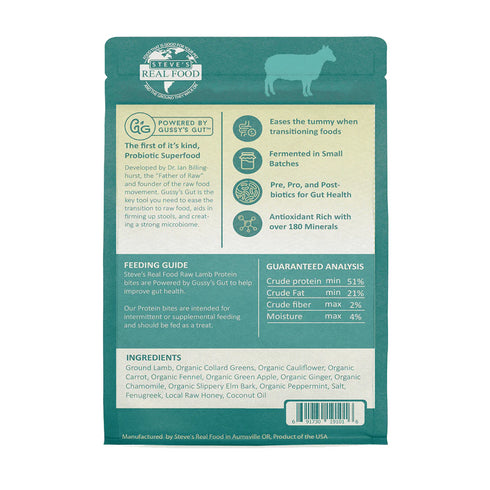 Steve's Real Food Lamb Freeze Dried Dog & Cat Treats 4oz