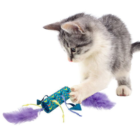 KONG Bat-A-Bout Vibez Roller Cat Toy - Poudre Pet and Feed Supply