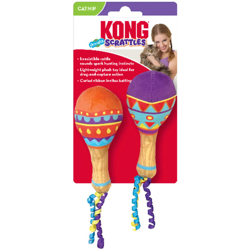 KONG Scrattles Acoustix 2Pk Cat Toys - Poudre Pet and Feed Supply